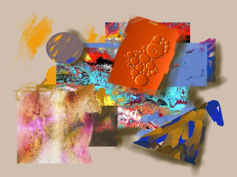 ABSTRATO PEÇAS E FORMAS