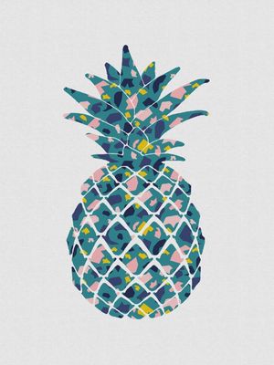 TEAL PINEAPPLE