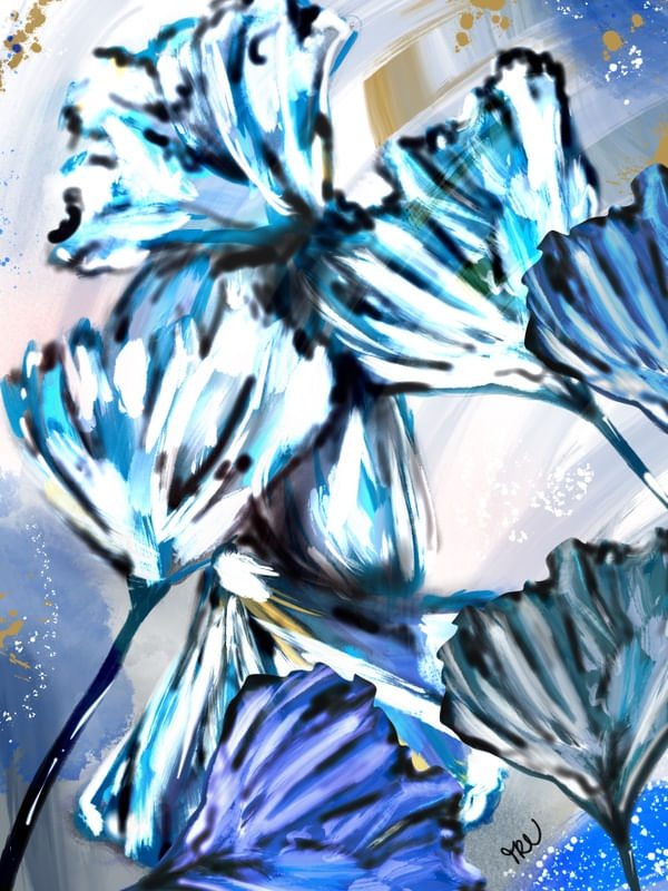 TRC BLUE FLOWER