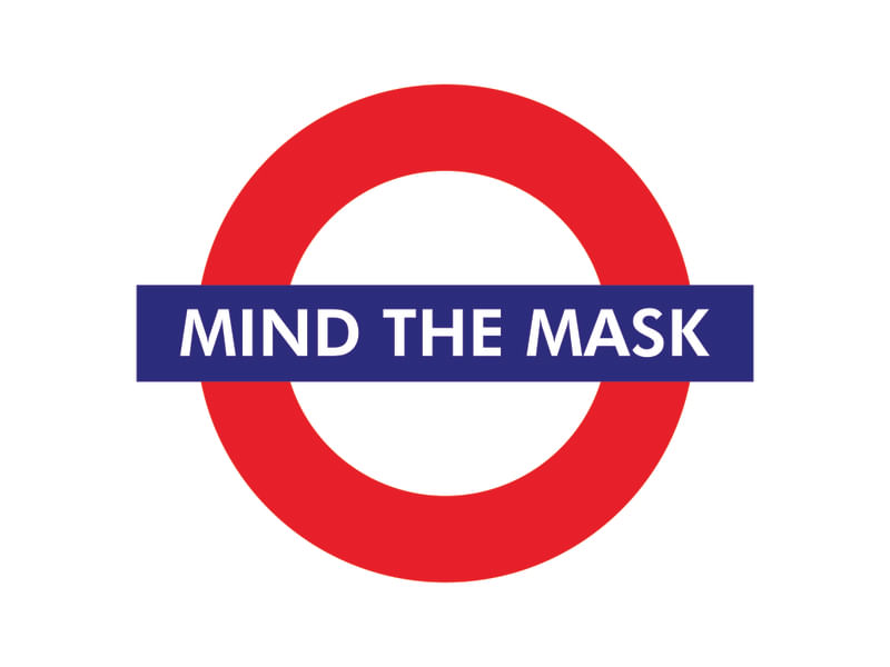 METRO LONDRES MIND THE MASK PAISAGEM