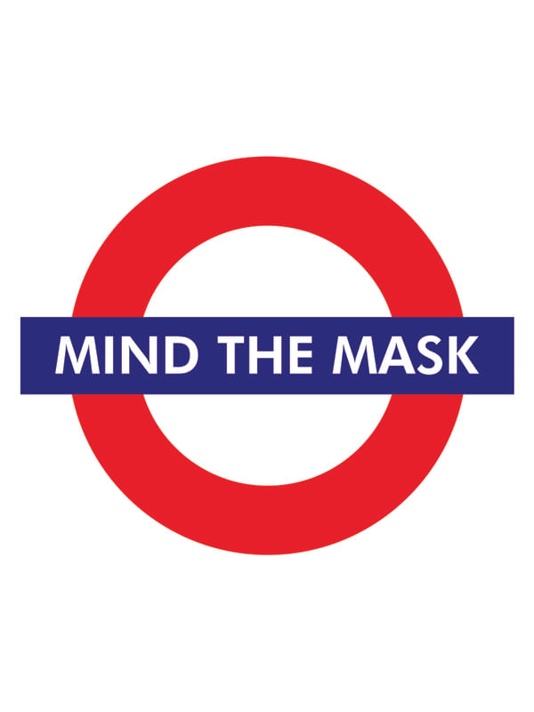 METRO LONDRES MIND THE MASK RETRATO