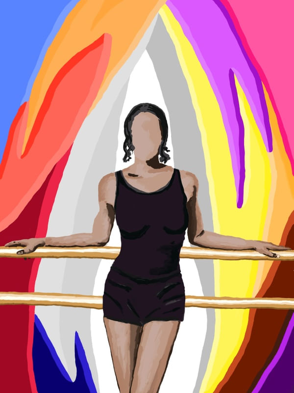 BAILARINA, BARRA E COR