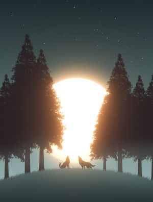 HOWLING AT THE MOON