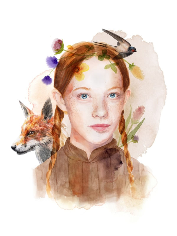 ANNE WITH AN E EM AQUARELA