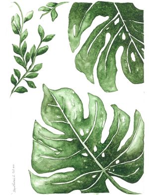 FOLHAS EM AQUARELA 1