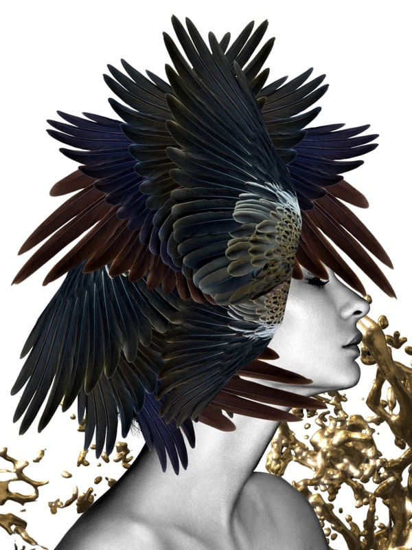 BIRD WOMAN - FUNDO: WHITE