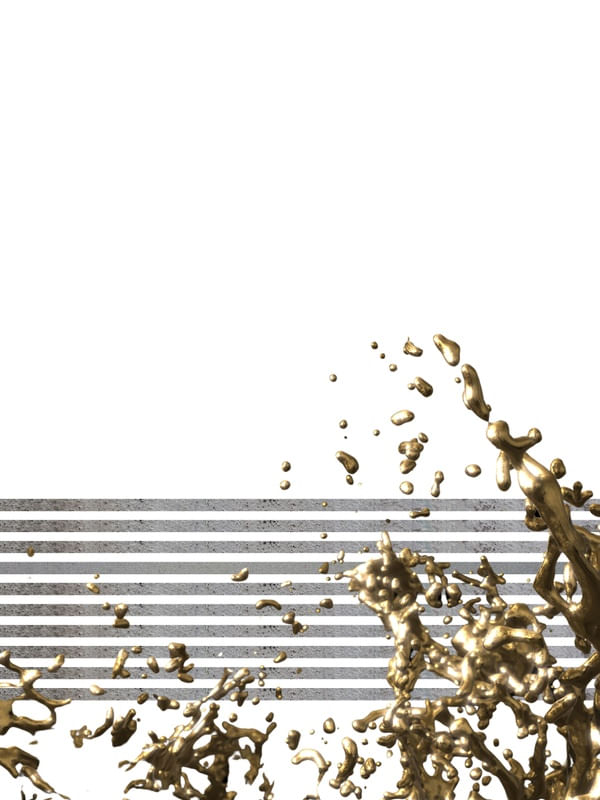 GEOMETRIC GOLD&WHITE