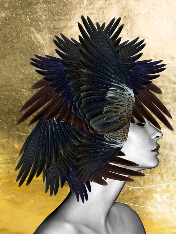 BIRD WOMAN - FUNDO: GOLD