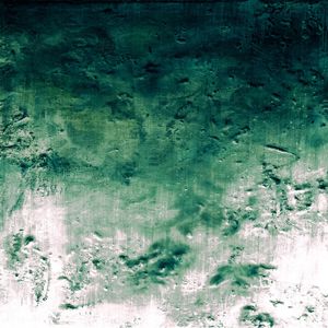 FAR BELOW 2 INVERTED, ESMERALDA VERDE BRANCO ELEGANTE ABSTRATO MODERNO OCEANO PINTURA