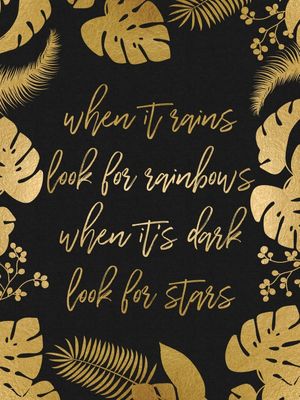 RAIN RAINBOWS & STARS QUOTE