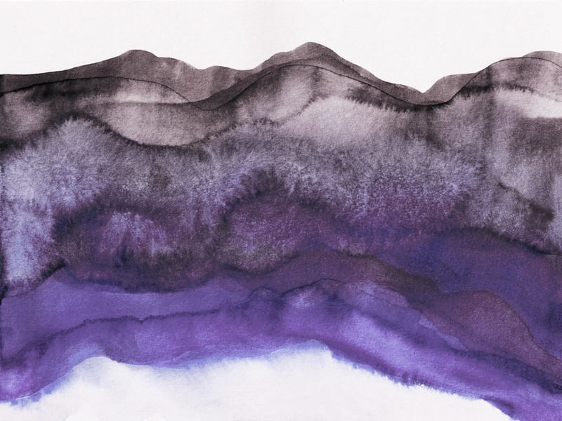 ARCANE CURRENT 8, OCEANO AGUARELA ABSTRATO ONDAS COSTEIRO PINTURA