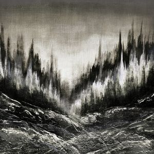WOODLAND SECRETS 7, SEPIA CINZA ARVORES FLORESTA NATUREZA PINTURA
