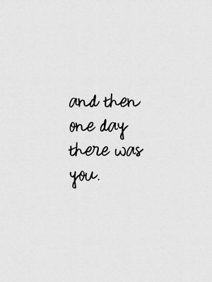AND THEN ONE DAY