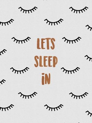 BEDROOM QUOTE LET'S SLEEP IN