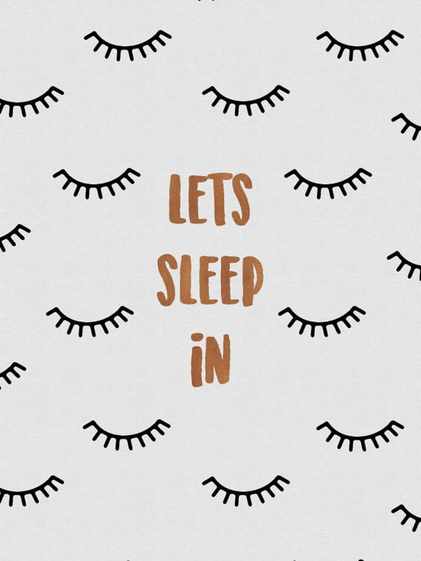 BEDROOM QUOTE LET'S SLEEP IN