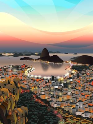 MORRO DONA MARTA. RIO DE JANEIRO