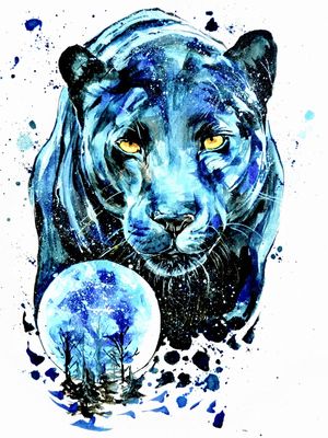 BLACK PANTHER , PAINTER MARKETA KOSKINEN