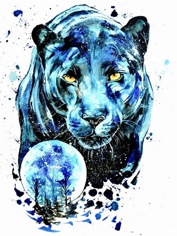 BLACK PANTHER , PAINTER MARKETA KOSKINEN