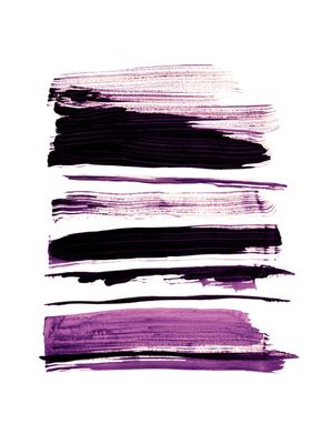 MONOCHROME BRUSHSTROKES, ROXO E BRANCO MODERNO ABSTRATO LINHAS MINIMALISTA PINTURA