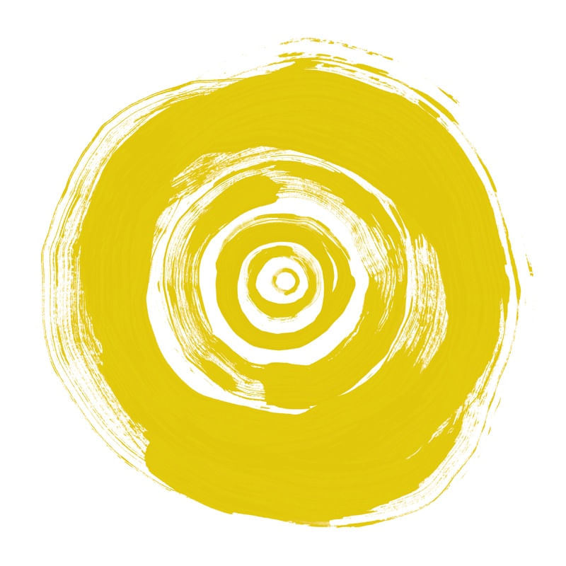 AURYN 2, COLORIDO AMARELO MODERNO CIRCULOS MINIMALISTA PINTURA