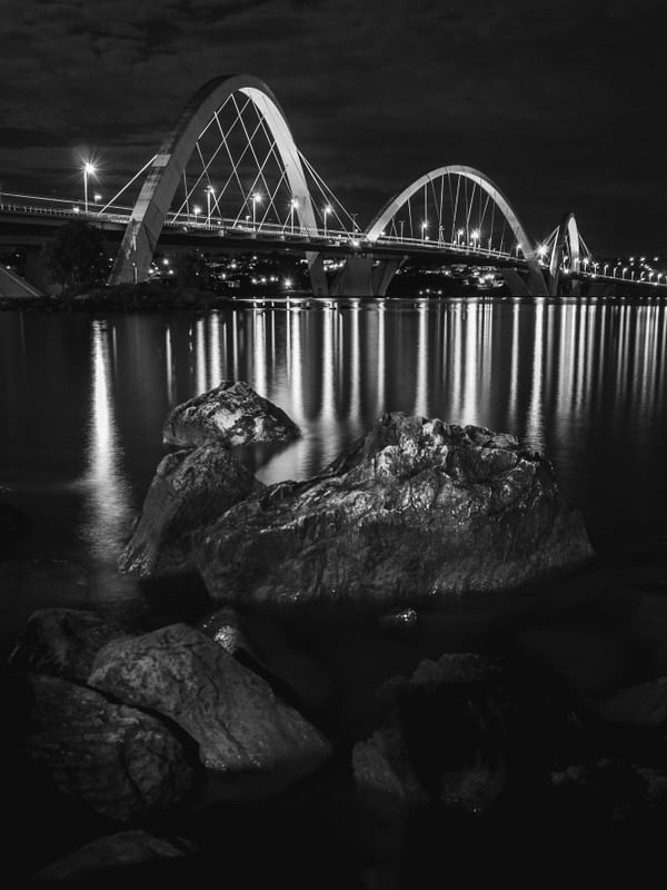 CIDADE - BRASILIA PONTE JK - PRETO E BRANCO