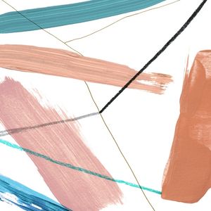 GESTURAL MARKS 2, BOHO PASTEL MODERNO PINCELADAS MINIMALISTA ABSTRATO PINTURA
