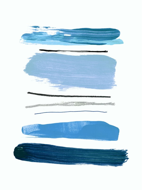 STRIPES AND STROKES 3, ABSTRATO MINIMALISTA COLORIDO LINHAS PINTURA