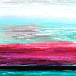 SOMEWHERE OUT THERE 3, ARCO IRIS COLORIDO OMBRE ABSTRATO POR DO SOL MODERNO PINTURA