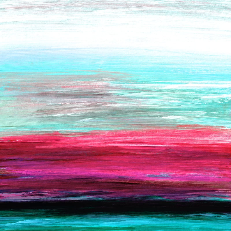 SOMEWHERE OUT THERE 3, ARCO IRIS COLORIDO OMBRE ABSTRATO POR DO SOL MODERNO PINTURA