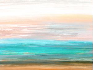 ADRIFT 1, ABSTRATO MINIMALISTA COLORIDO ELEGANTE PAISAGEM PANORAMA OMBRE PINTURA