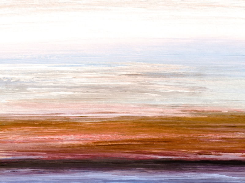 ADRIFT 4, ABSTRATO MINIMALISTA COLORIDO ELEGANTE PAISAGEM PANORAMA OMBRE PINTURA