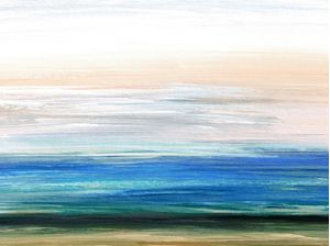 ADRIFT 5, ABSTRATO MINIMALISTA COLORIDO ELEGANTE PAISAGEM PANORAMA OMBRE PINTURA