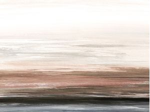 ADRIFT 7, ABSTRATO MINIMALISTA SEPIA ELEGANTE PAISAGEM PANORAMA OMBRE PINTURA