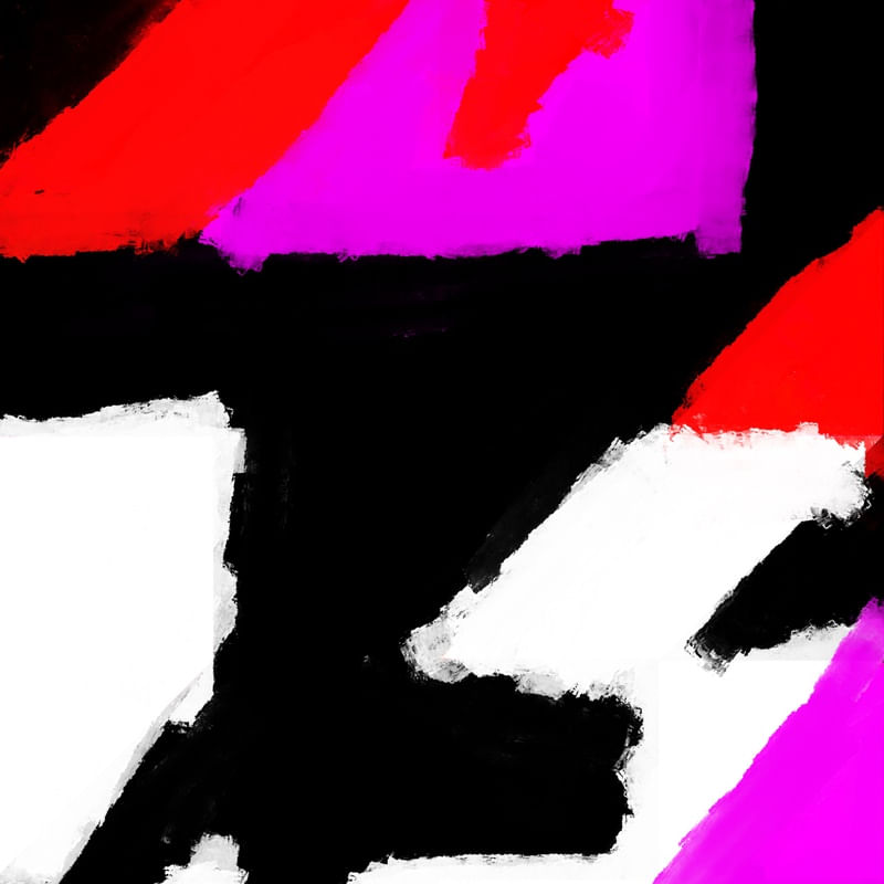 ABSTRATO VERMELHO BRANCO E PRETO