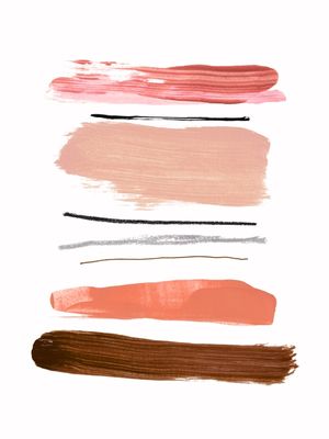 STRIPES AND STROKES 1, ABSTRATO MINIMALISTA COLORIDO LINHAS PINTURA
