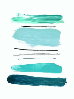 STRIPES AND STROKES 2, ABSTRATO MINIMALISTA COLORIDO LINHAS PINTURA