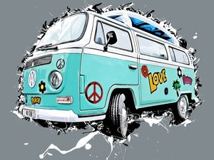 KOMBI PEACE & LOVE