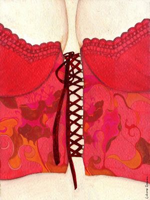 CORSET RED