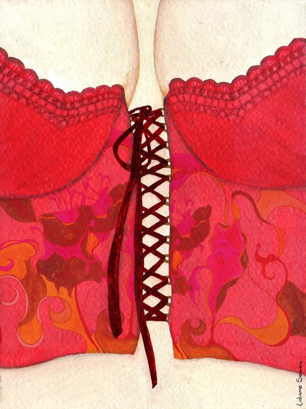 CORSET RED