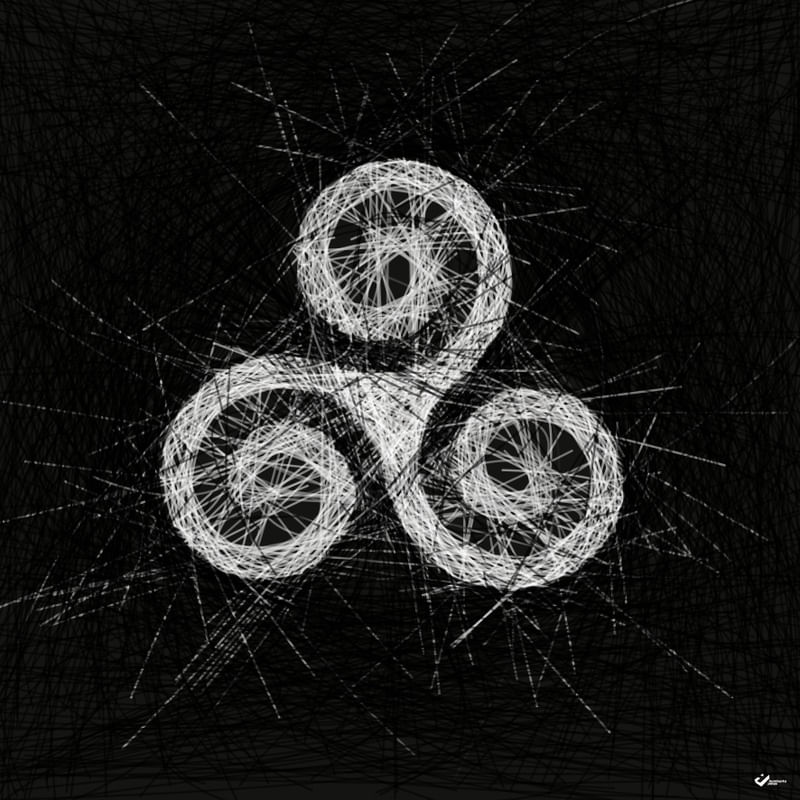 TRISKELION BRANCO E PRETO