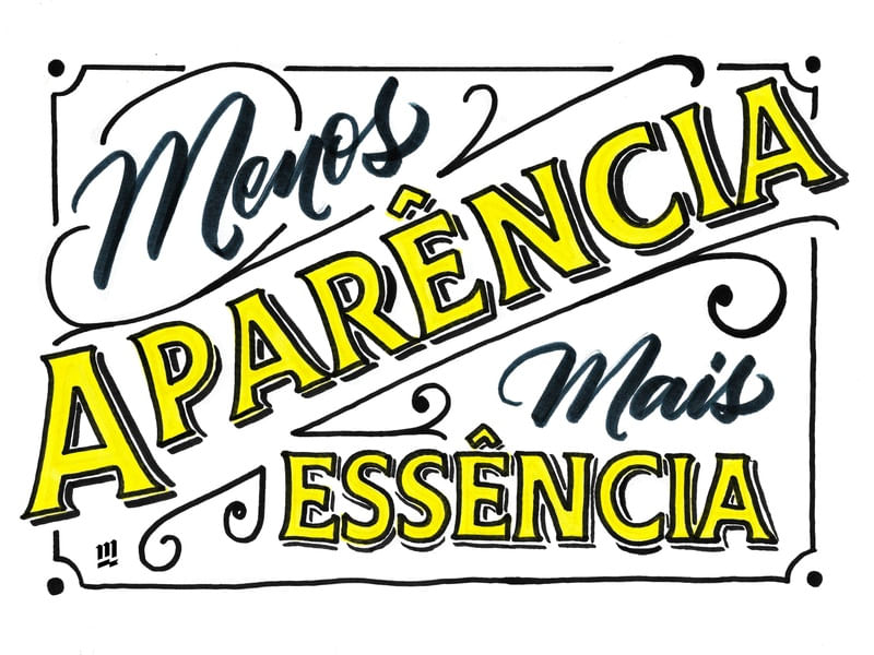 MENOS APARÊNCIA, MAIS ESSÊNCIA
