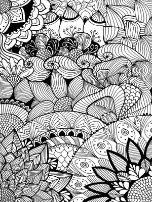 ZENTANGLE FLORES VERTICAL