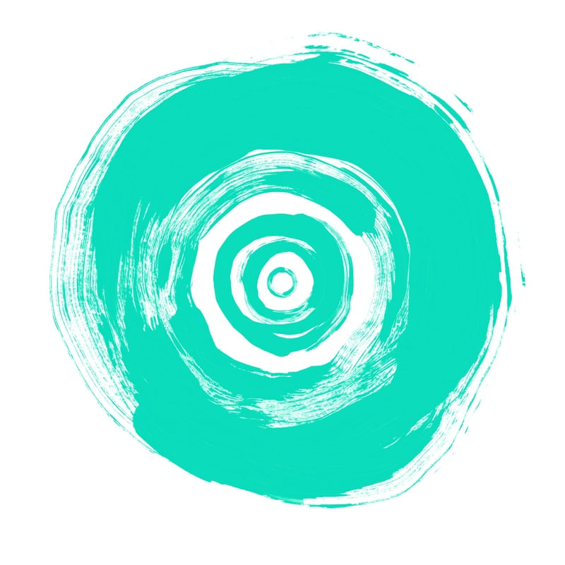 AURYN 3, COLORIDO MENTA VERDE MODERNO CIRCULOS MINIMALISTA PINTURA