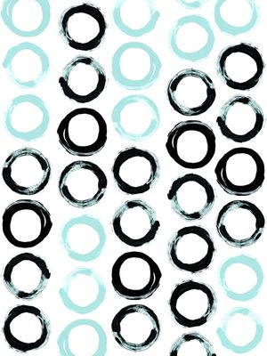 SIMPLE GEOMETRY 4, PRETO E BRANCO AQUA MINIMALISTA CIRCULOS PADRONIZAR MODERNO PINTURA