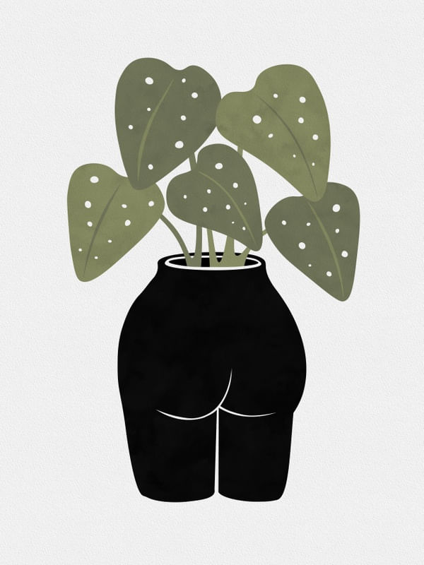 BUTT-ANICAL VASE