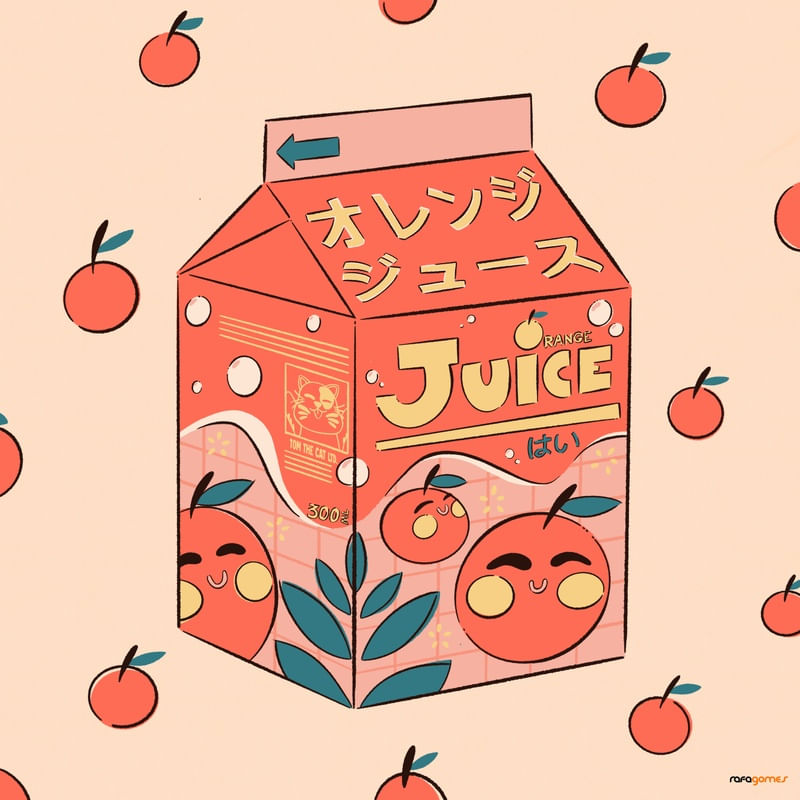 ORANGE JUICE BOX