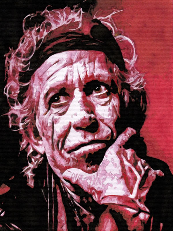 KEITH RICHARDS POR ROBERTO BRAGA