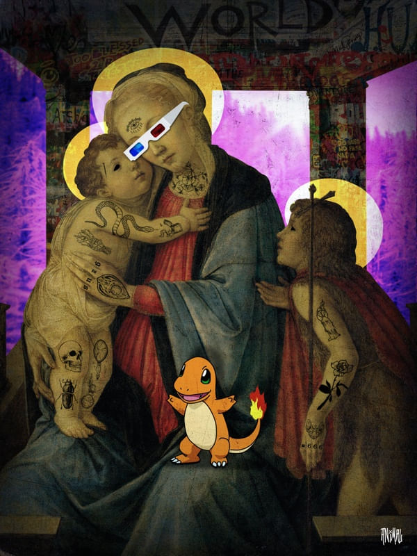 THE MADONNA AND CHILD THUG LIFE.