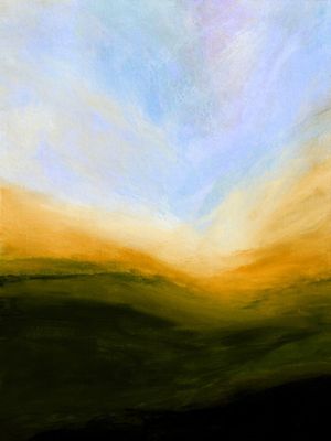 THE CALLING 3, ABSTRATO PAISAGEM FLUXO COLORIDO MODERNO MOVIMENTO PINTURA