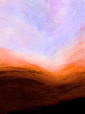 THE CALLING 5, ABSTRATO PAISAGEM FLUXO COLORIDO MODERNO MOVIMENTO PINTURA